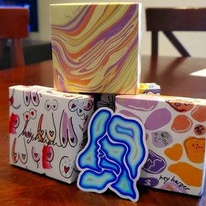 hey harper Triple Hoops Silver Set and Bermuda Necklace